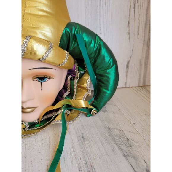 Ceramic hanging jester face clown home decor figure vintage - Picture 4 of 9